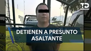 Hombre agrede a policías y es detenido en la colonia Mitras Norte en Monterrey