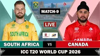 SOUTH AFRICA vs CANADA MATCH 9 LIVE SCORES | RSA vs CAN LIVE MATCH COMMENTARY | T20 WORLD CUP 2026