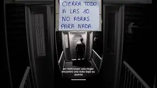📌Historia real La nota misteriosa en la puerta antes de Halloween #terror #paranormal #shorts