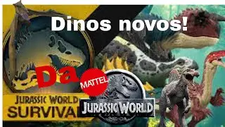 Dinos novos da mattel!!|spino studios| jurassic world | video longo|