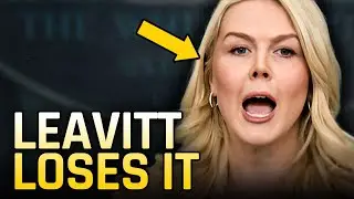 Leavitt LOSES HER MIND Over Reporter’s Question