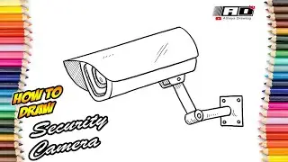 How to draw Security Camera