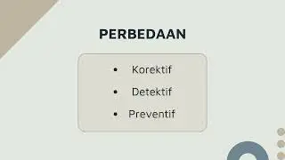 PREVENTIVE, DETECTIVE AND CORRECTIVE CONTROL