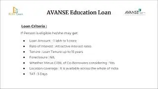 AVANSE Education loan Policy in Hindi