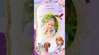 SOFIA THE FIRST party Invitation Disney princess