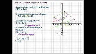vwo B 10.1 A Vectoren optellen en aftrekken (9:34 -1 i.p.v. 1)
