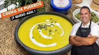 MARAVILLOSA RECETA DE CREMA DE PUERROS CON QUESO AZUL