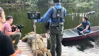Canoe BTS on #Groomed indie film. #epstein #list #film #indiefilm #atlfilm 