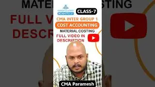 📘 COST ACCOUNTING IN ENGLISH | CMA INTER GROUP 1 | CLASS 7 #cma #costaccounting #onlineclasses