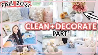 *NEW! 2021 FALL DECORATE + CLEAN WITH ME! MAJOR Decorating AND Cleaning IDEAS! | Alexandra Beuter