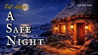 Fall Asleep to The Lantern-Lit Coastal Cottage | Gentle Ocean Waves & A Warm Night Story