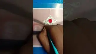 bridal bindi design ❤️ kolka design 🥰 #bindi #shortsvideo #design
