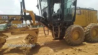 How to Start Cat 120k Moter Grader// Cat 120k मोटर ग्रेडर  कैसे चालु करते हैं manjeet Grader