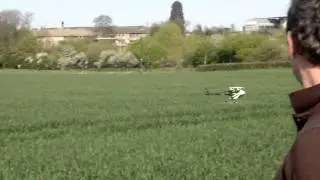 Trex 450 inverted at manor farm heliclub
