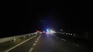 Night Drive On The A44 & A4440 Worcester Bypass, Worcestershire, England 24th September 2021