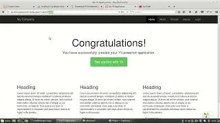 yii2 routing and .htaccess file