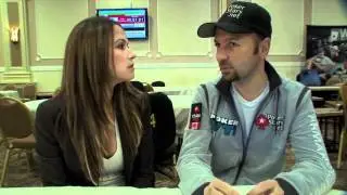 Kimberly Lansing and Daniel Negreanu at the Legends of Poker