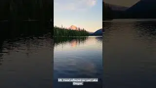 Travel to Lost Lake @ sunset....🤩😍 #mounthood  #travel #lostlake #mountains  #oregon #hiking #lakes
