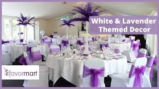 White & Lavender Themed Decor | Shop The Look | eFavormart.com