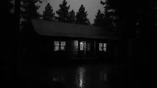 Rain and Thunderstorm Sounds Against a Cabin Roof for Peaceful Deep Sleep