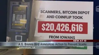 Iowa Attorney General Brenna Bird announces action to prevent scams