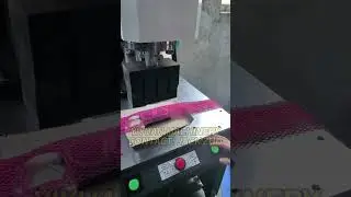 Nylon /Polyester Washing mesh fabric ultrasonic welding and cutting machine for dishcloth