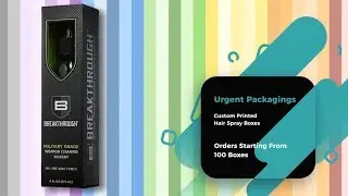 Custom Printed Hair Spray Boxes | By Industry | Cosmetic Boxes | Custom Boxes | Urgent Packagings