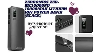Zebronics ZEB MC10000PD 10000mAH Lithium Ion Power Bank (Black) || RV'S Product Review #powerbank