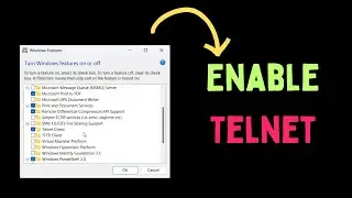 How to Enable Telnet in Windows 11