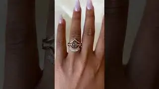 Engagement ring stack! #engagementring #engagementrings #jewelryring #diamondring