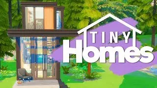 ECO MODERN TINY HOME // The Sims 4 House Building