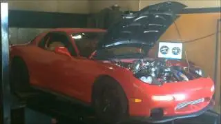 FD.REX - FD RX-7 with a Half-Bridgeported 13B-REW and GT40R Turbo Getting Tuned