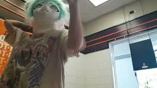fursuiting at little ceasers