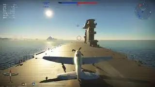 P-47N-15 landing on an aircraft carrier