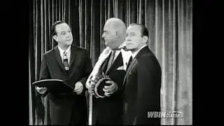 John Daly Gives Don Wilson an Award on The Jack Benny Show