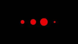 Minimalist Red Dots Loading Animation Loop | Abstract Motion Graphics Background