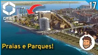 Cities: Skylines 2 - IDEIAS DE DECORA&Ccedil;&Atilde;O DE PRAIA!  - Gameplay PT-BR #17