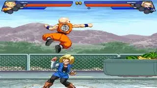 MUGEN ANIME 1.1 KRILLIN Z2 VS ANDRIOD 18 Z2 STAGE HYPER DRAGON BALL Z MOUNTAIN ROAD