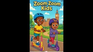Zoom Zoom Zoom - Kids Colourful Nursery Rhyme Sing-Along Scooter Song.