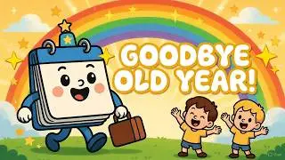 Wave Goodbye Old Year 👋🌈 | Months Song for Kids | Fun Goodbye Song | The Bright Minds Show