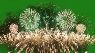 Grand Finale Fireworks Green Screen Background | No Copyright 03
