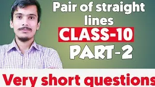 Class 10 optional math | Co-ordinate geometry | Pair of straight lines | Akash Sir