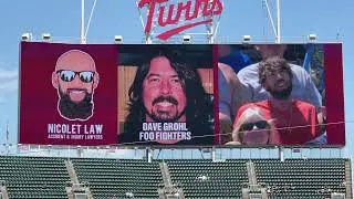 Celebrity look alike at the Minnesota Twins target field Minnesota MLB baseball - Nicolet law