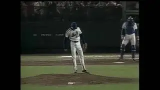 1986 WS Gm7: Roger McDowell strikes out Tony Armas