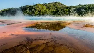 BEAUTIFUL GRAND PRISMATIC SPRING! - Yellowstone National Park, Wyoming