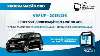 CODIFICA&Ccedil;&Atilde;O ON-LINE DO ABS DO VOLKSWAGEN UP 2015/2016