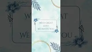 Elegant Digital Wedding Invitation Design | Custom Animated Invitations 🌟