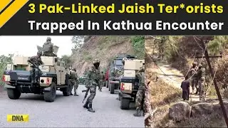 Jammu Kashmir News: Encounter Breaks Out In Kathua, 3 Jaish Ter*orists Trapped | Kathua Encounter