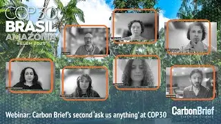 Webinar: Carbon Brief&rsquo;s second &lsquo;ask us anything&rsquo; at COP30