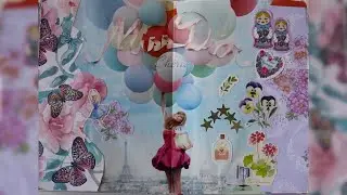 collage with me - flowers and balloons